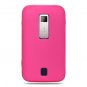 Soft Silicone Skin Cover Case for Huawei Ascend M860 - Hot Pink