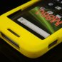 Hard Plastic Rubber Feel Cover Case for Huawei Ascend M860 - Yellow