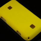 Hard Plastic Rubber Feel Cover Case for Huawei Ascend M860 - Yellow