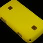 Hard Plastic Rubber Feel Cover Case for Huawei Ascend M860 - Yellow