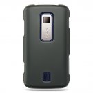 Hard Plastic Rubber Feel Cover Case for Huawei Ascend M860 - Black