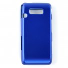 Hard Plastic Rubber Feel Cover Case for LG Fathom VS750 - Blue
