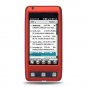 Hard Plastic Rubber Feel Cover Case for LG Fathom VS750 - Orange