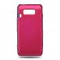 Hard Plastic Rubber Feel Cover Case for LG Fathom VS750 - Hot Pink