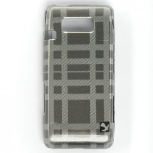 Hard Plastic Design Case for LG Fathom VS750 - Grey Check