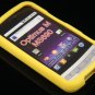 Soft Silicone Skin Cover Case for LG Optimus M - Yellow
