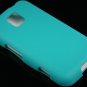 Soft Silicone Skin Cover Case for LG Optimus M - Turquoise