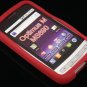 Soft Silicone Skin Cover Case for LG Optimus M - Burgundy
