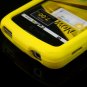 Hard Plastic Rubber Feel Case for LG Optimus S - Yellow