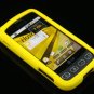 Hard Plastic Rubber Feel Case for LG Optimus S - Yellow