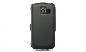 Hard Plastic Rubber Feel Case for LG Optimus S - Black