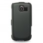 Hard Plastic Rubber Feel Case for LG Optimus S - Black