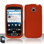 Hard Plastic Rubber Feel Case for LG Optimus T - Orange