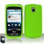 Hard Plastic Rubber Feel Case for LG Optimus T - Neon Green