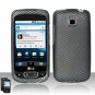 Hard Plastic Rubber Feel Design Case for LG Optimus T - Carbon Fiber