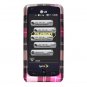 Hard Plastic Design Case for LG Rumor Touch LN510 - Hot Pink Check