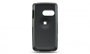 Hard Plastic Rubber Feel Case for LG Rumor Touch LN510 - Black