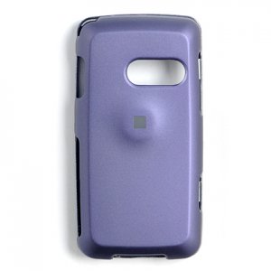 Hard Plastic Rubber Feel Case for LG Rumor Touch LN510 - Purple