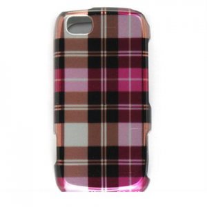Hard Plastic Design Case for LG Sentio GS505 - Hot Pink Check