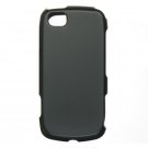 Hard Plastic Rubber Feel Case for LG Sentio GS505 - Black