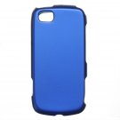 Hard Plastic Rubber Feel Case for LG Sentio GS505 - Blue