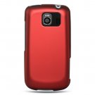 Hard Plastic Rubber Feel Case for LG Vortex VS660 - Red