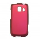 Hard Plastic Rubber Feel Case for LG Vortex VS660 - Hot Pink