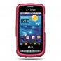 Hard Plastic Rubber Feel Case for LG Vortex VS660 - Hot Pink