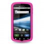 Soft Silicone Skin Cover Case for Motorola Atrix 4G MB860 - Hot Pink