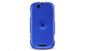 Hard Plastic Rubber Feel Case for Motorola Cliq MB200 - Blue
