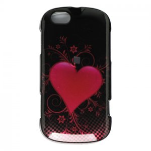 Hard Plastic Design Case for Motorola Cliq XT - Heart