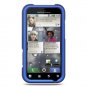 Hard Plastic Rubber Feel Case for Motorola Defy MB525 - Blue