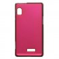 Hard Plastic Rubber Feel Case for Motorola Droid 2 A955 - Hot Pink