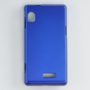 Hard Plastic Rubber Feel Case for Motorola Droid 2 A955 - Blue