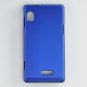 Hard Plastic Rubber Feel Case for Motorola Droid 2 A955 - Blue