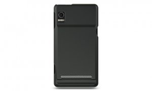 Hard Plastic Rubber Feel Case for Motorola Droid 2 A955 - Black
