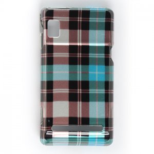 Hard Plastic Design Case for Motorola Droid 2 A955 - Blue Check