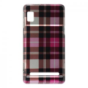 Hard Plastic Design Case for Motorola Droid 2 A955 - Hot Pink Check