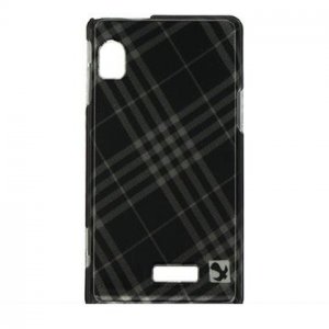 Hard Plastic Design Case for Motorola Droid 2 A955 - Smoke Diagonal Checker