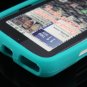 Soft Silicone Skin Cover Case for Motorola Droid Pro T610 - Turquoise