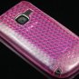 Crystal Gel Diamond Design Skin Cover Case for Nokia C3 - Hot Pink