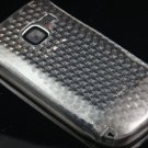Crystal Gel Diamond Design Skin Cover Case for Nokia C3 - Smoke
