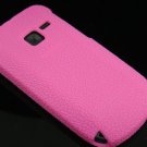 Soft Textured Silicone Skin Cover Case for Nokia C3 - Hot Pink