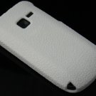 Soft Textured Silicone Skin Cover Case for Nokia C3 - White