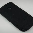 Soft Textured Silicone Skin Cover Case for Nokia C3 - Black