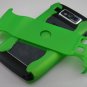 Hard Plastic Rubber Feel Armor Case for Nokia E72 - Neon Green