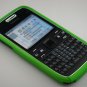 Hard Plastic Rubber Feel Armor Case for Nokia E72 - Neon Green