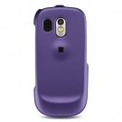 Hard Plastic Rubber Feel Case for Samsung Caliber R850 - Purple