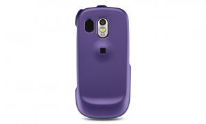 Hard Plastic Rubber Feel Case for Samsung Caliber R850 - Purple