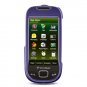 Hard Plastic Rubber Feel Case for Samsung Caliber R850 - Purple